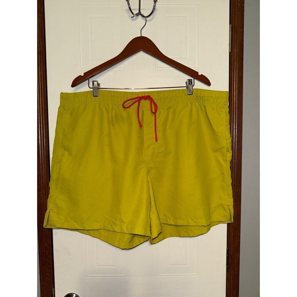 Duluth‎ Trading Co Pull On Quick Dry Lime Green Shorts Size XXL